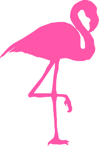 flamingo outline